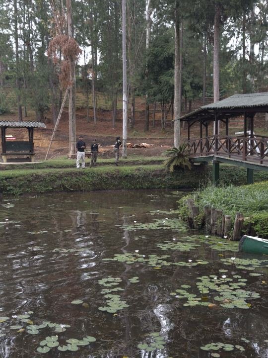 Laguna del campo de entrenamiento